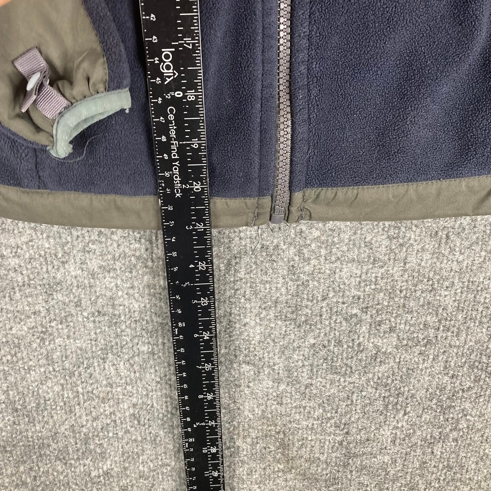 The North Face Fleece Jacket Kids Size 10 Gray Blue Full Zip Outdoor Warm - Picture 2 of 9
